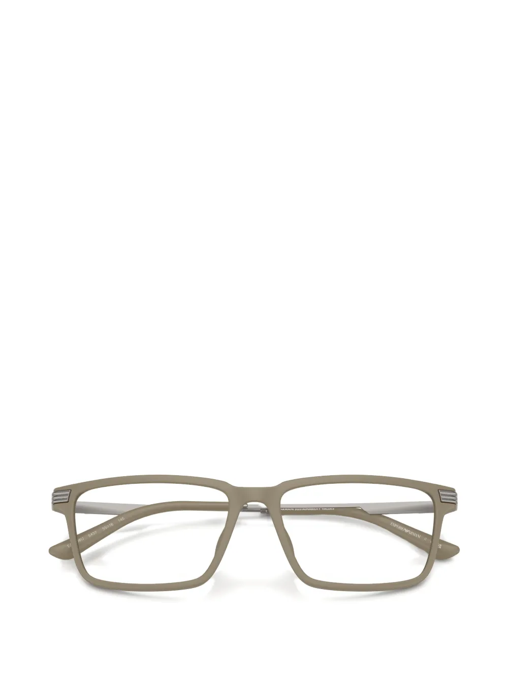 Emporio Armani Bril met vierkant montuur Beige
