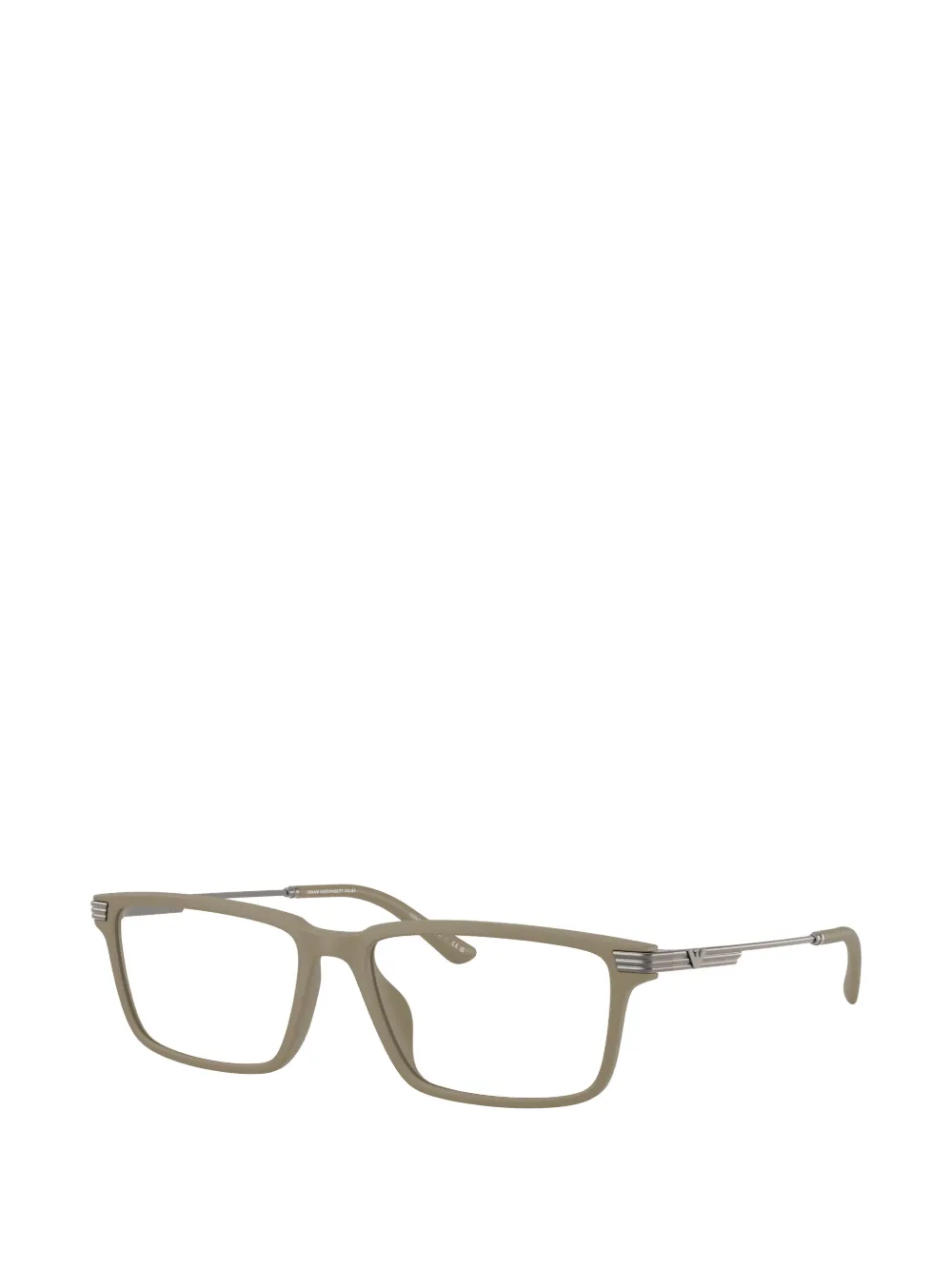 Emporio Armani Bril met vierkant montuur Beige