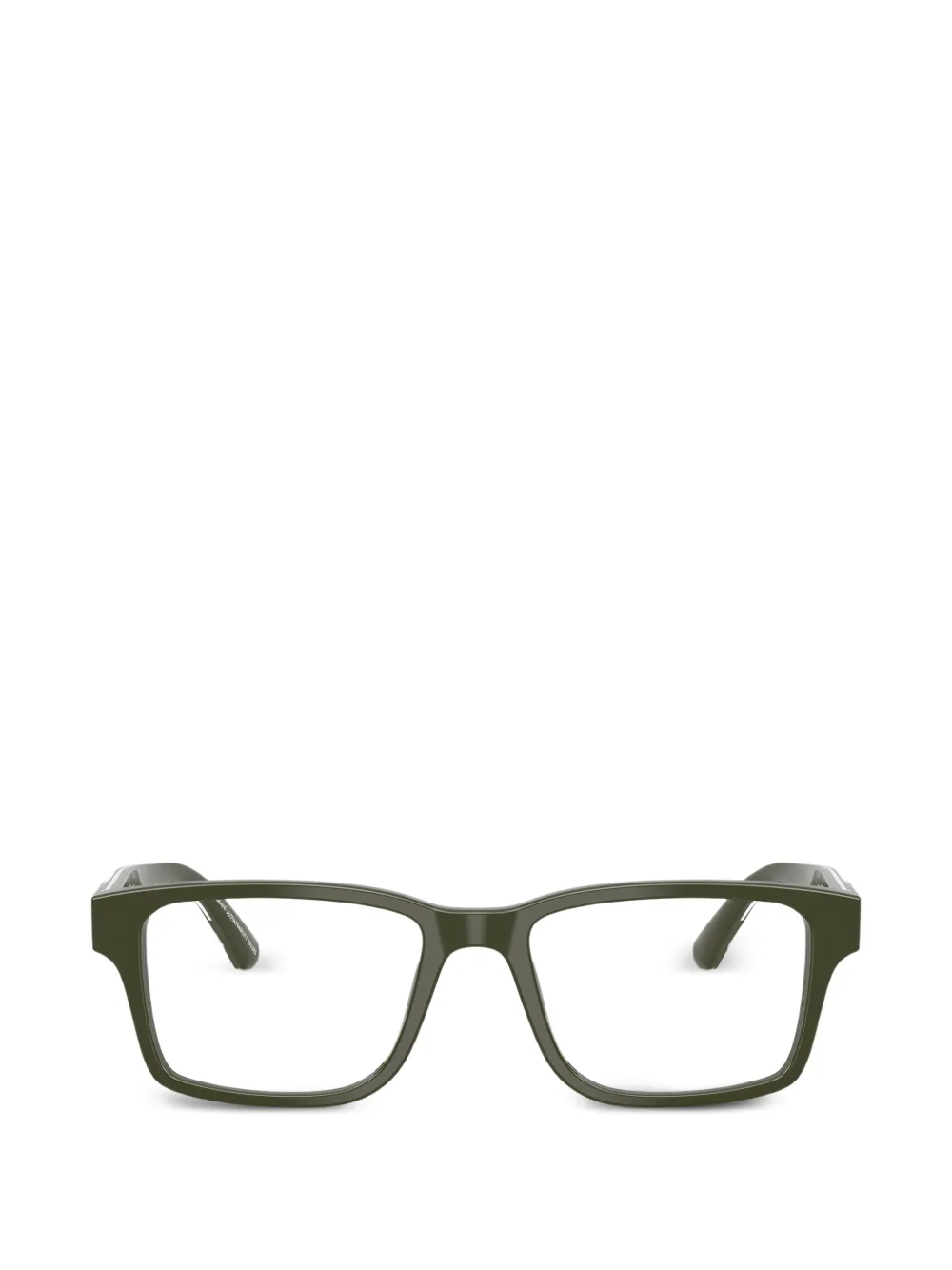 Emporio Armani rectangle-frames glasses - Grün