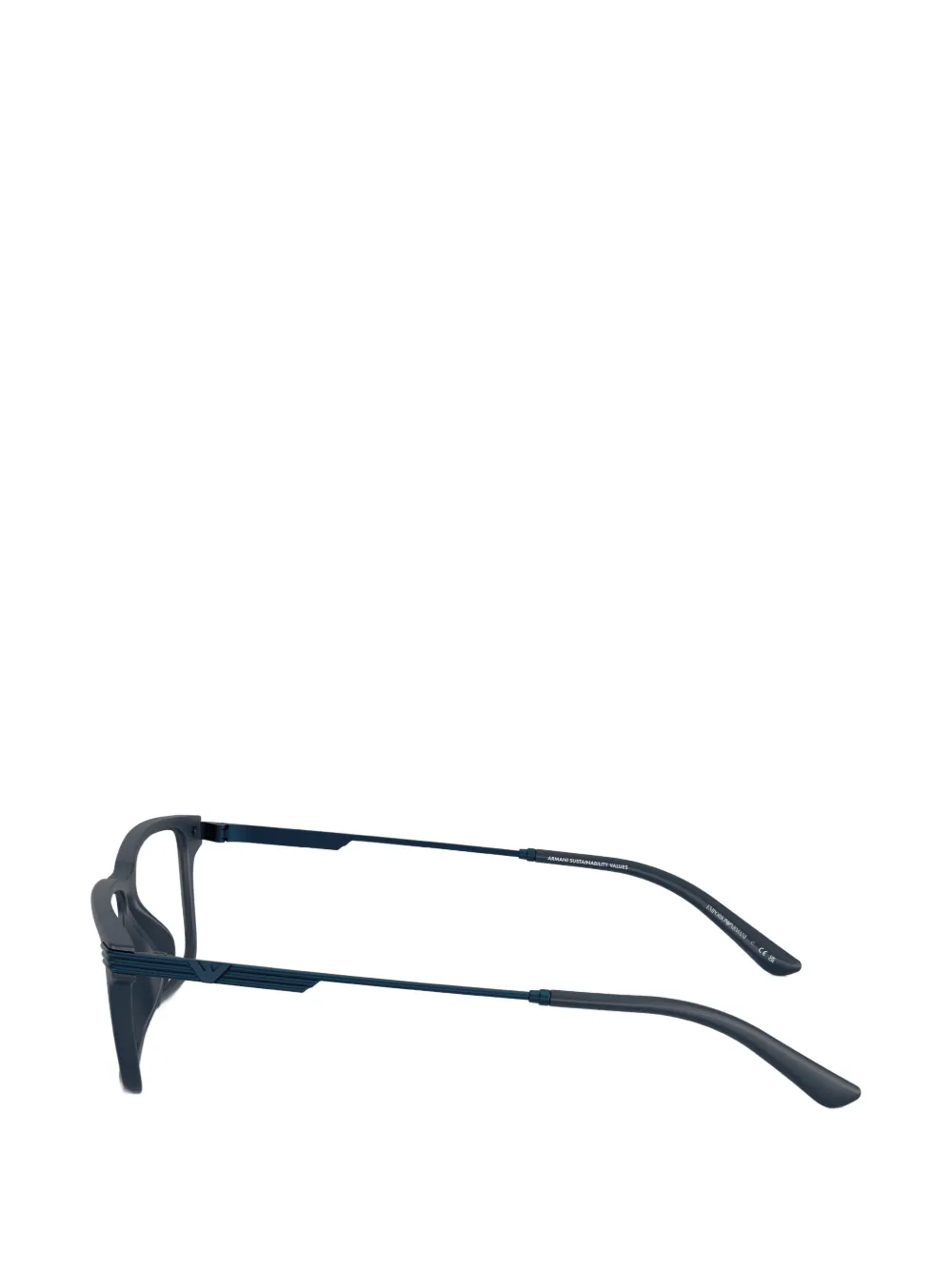 Emporio Armani Bril met rechthoekig montuur Blauw