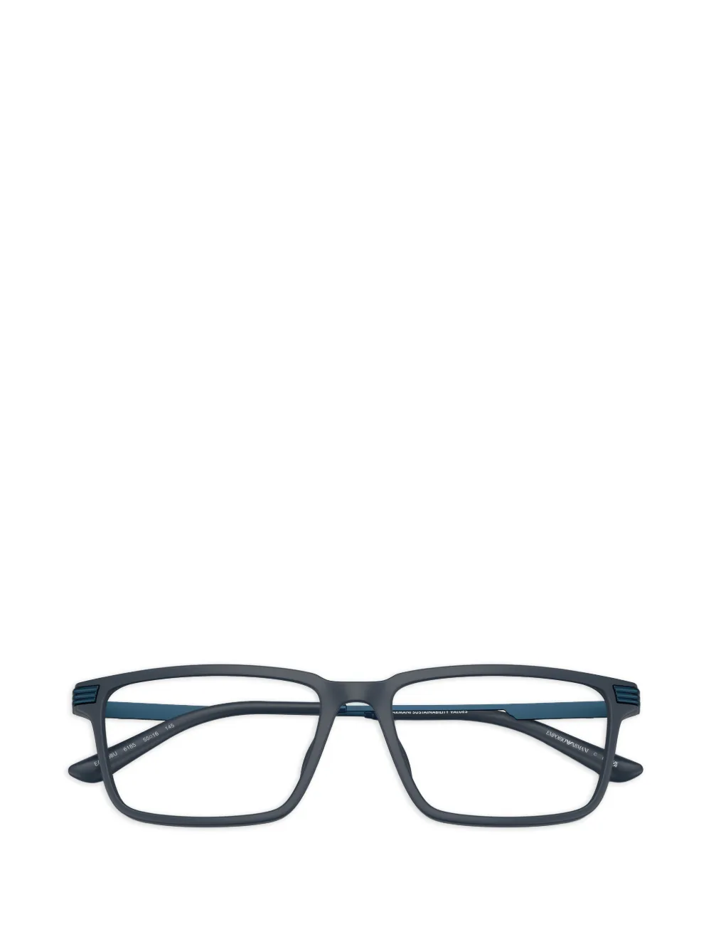 Emporio Armani Bril met rechthoekig montuur Blauw