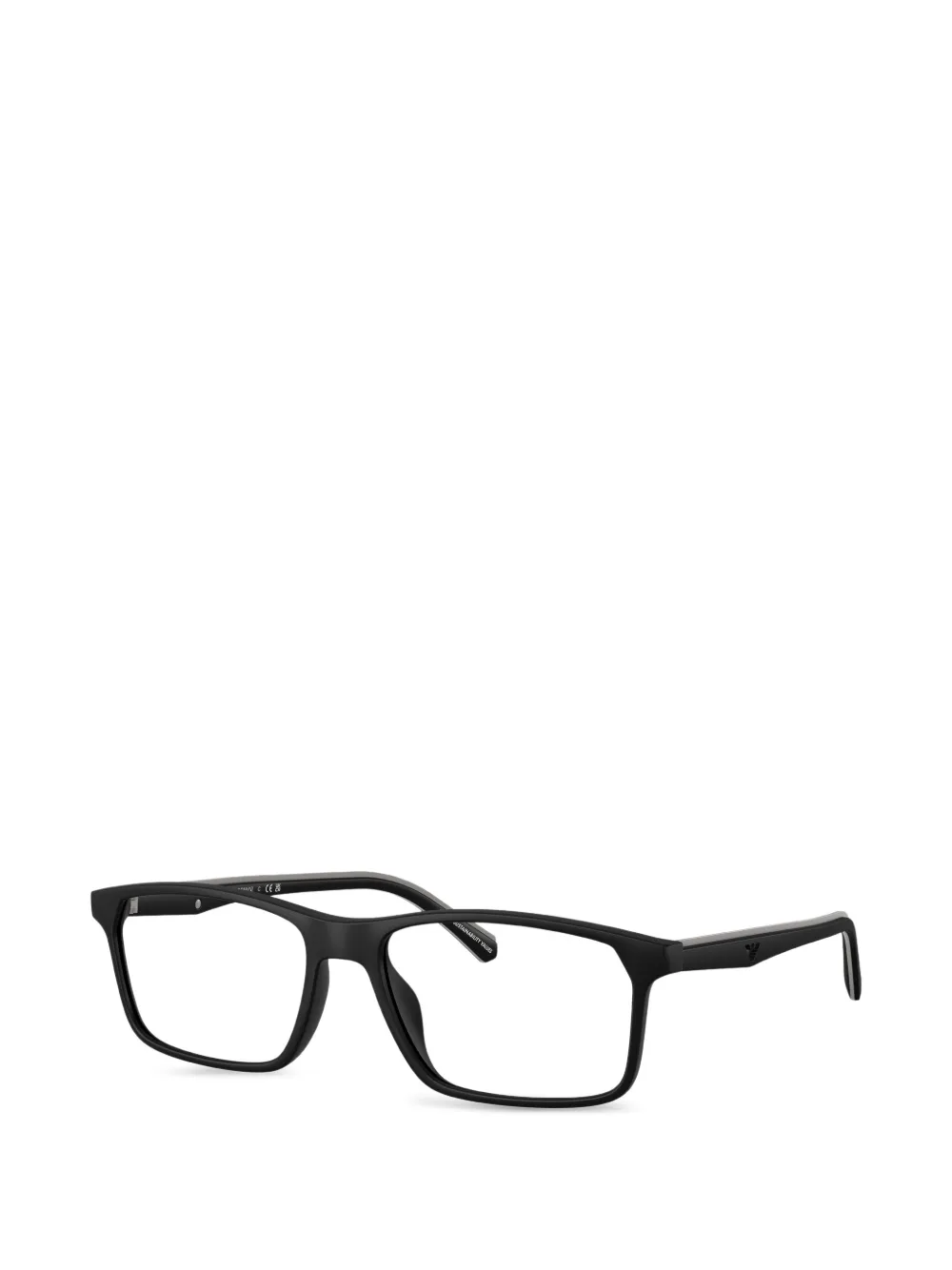 Emporio Armani Bril met rechthoekig montuur Zwart