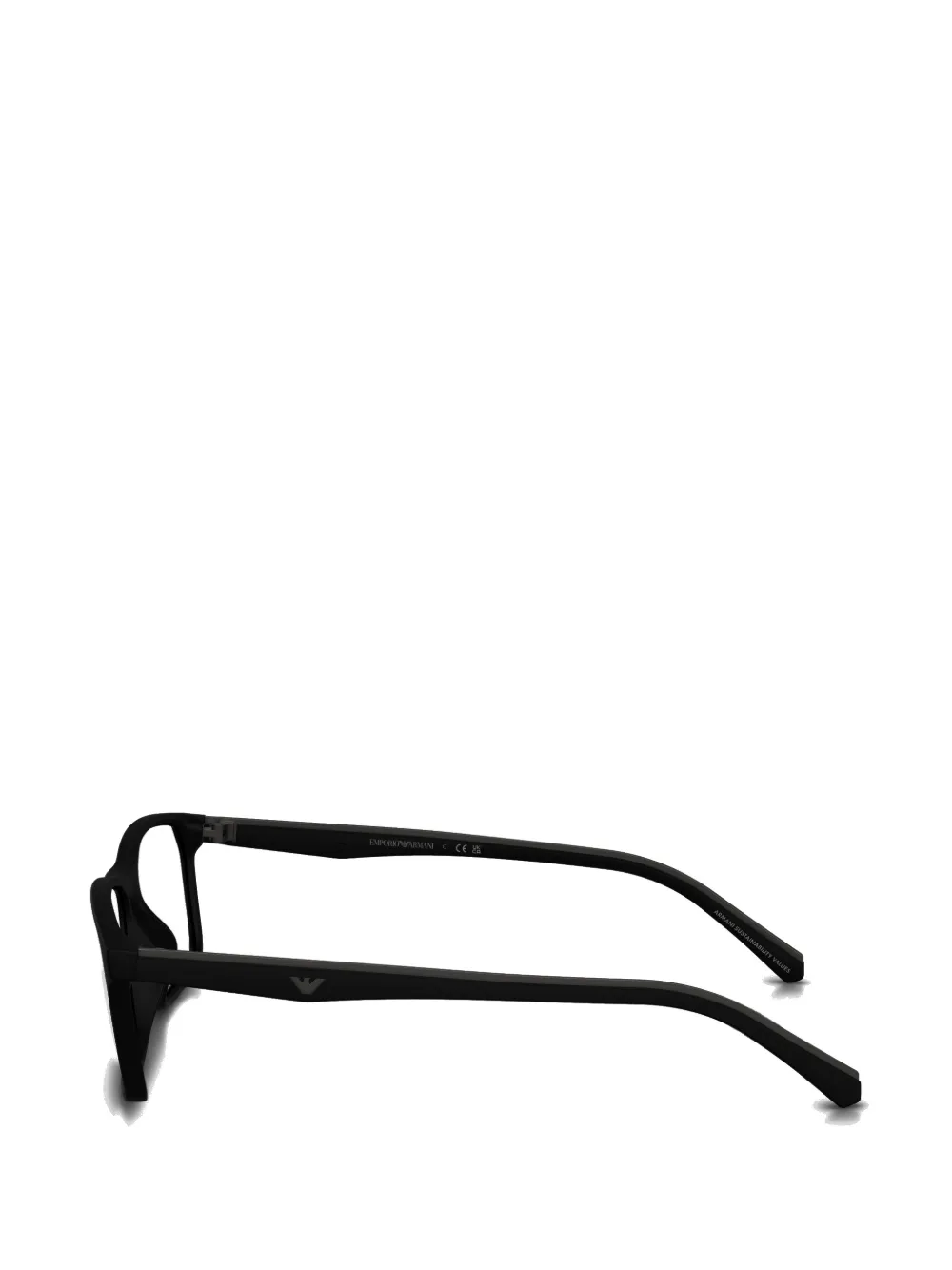 Emporio Armani Bril met rechthoekig montuur Zwart