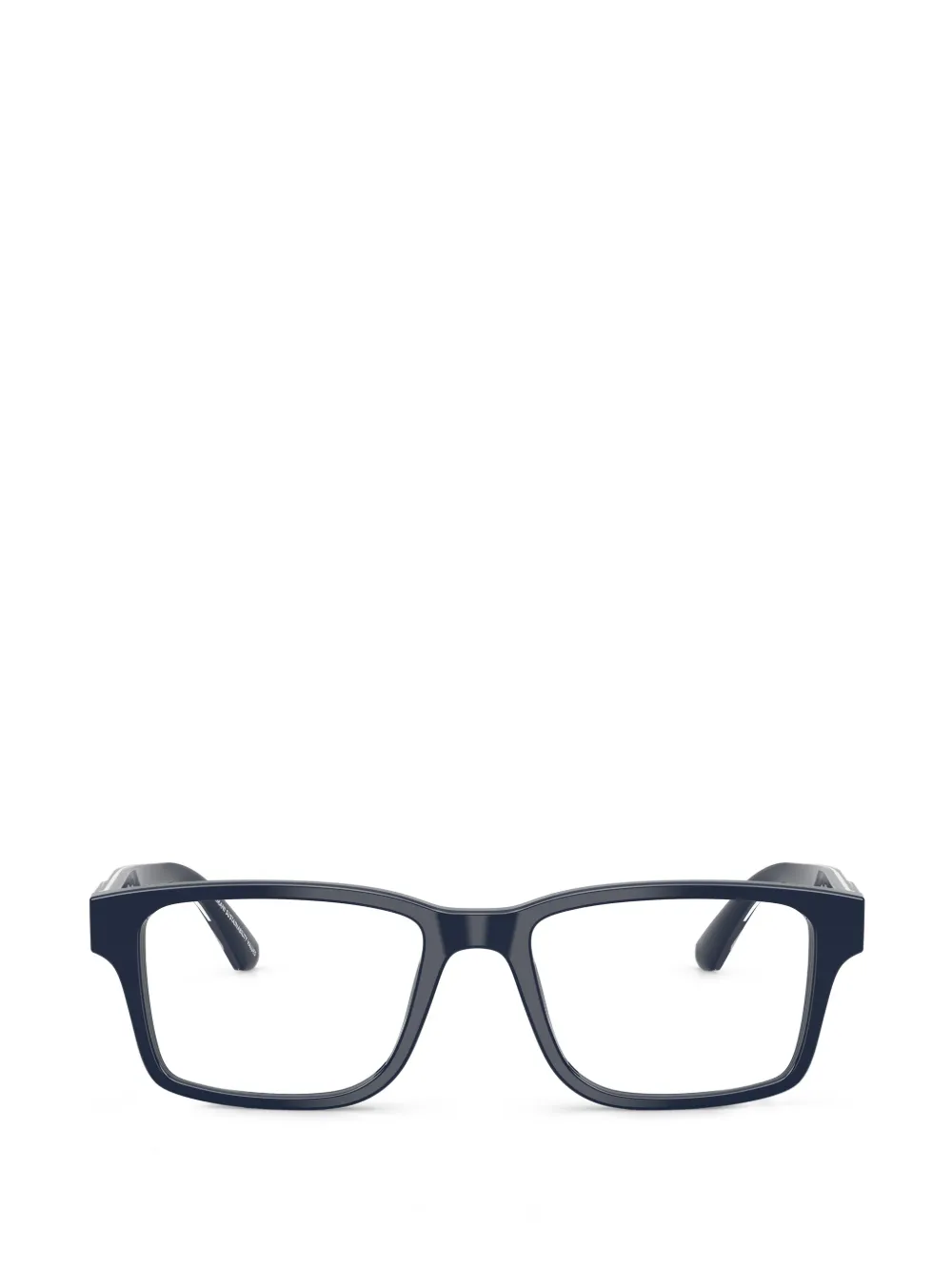 Emporio Armani rectangle-frame glasses - Blau