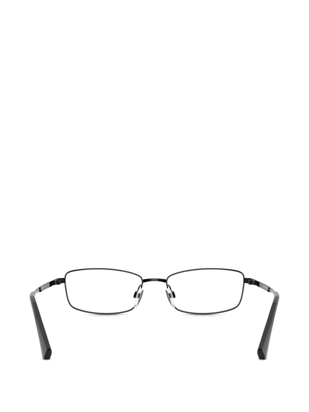 Emporio Armani Bril met rechthoekig montuur Zwart
