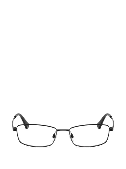 Emporio Armani rectangle-frame titanium glasses