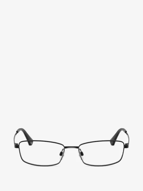 Emporio Armani rectangle-frame titanium glasses