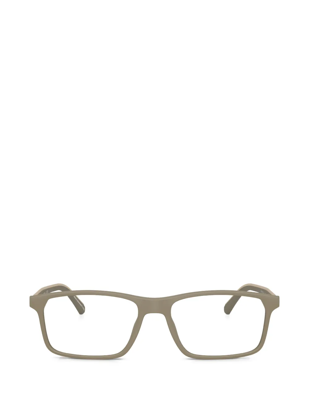 Emporio Armani rectangle-frame glasses - Toni neutri