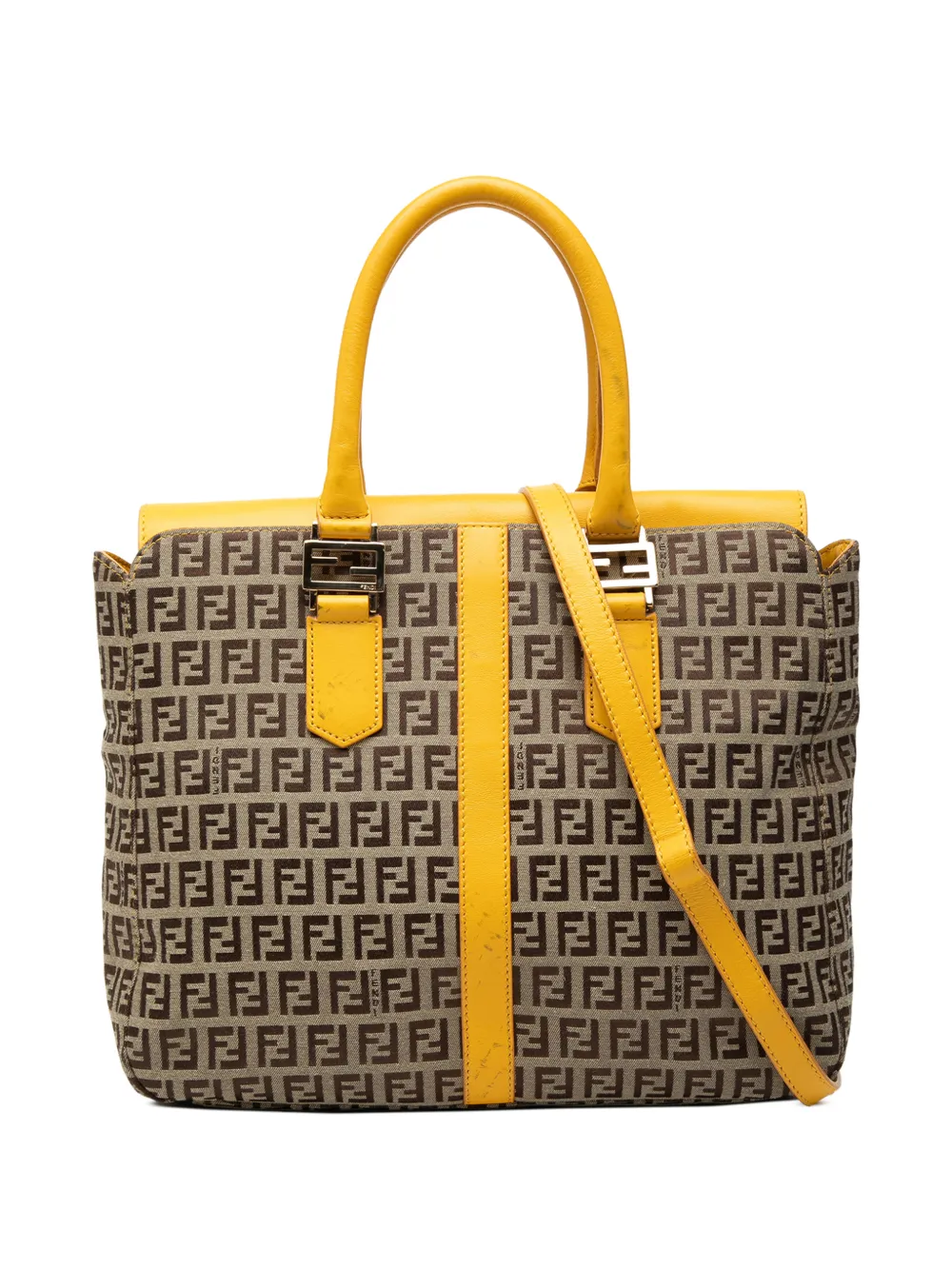 Fendi Pre-Owned 2010-2025 Zucchino Canvas satchel - Brown