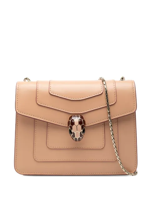 Bvlgari Pre-Owned 2010-2025 Small Leather Square Serpenti Forever Chain crossbody bag