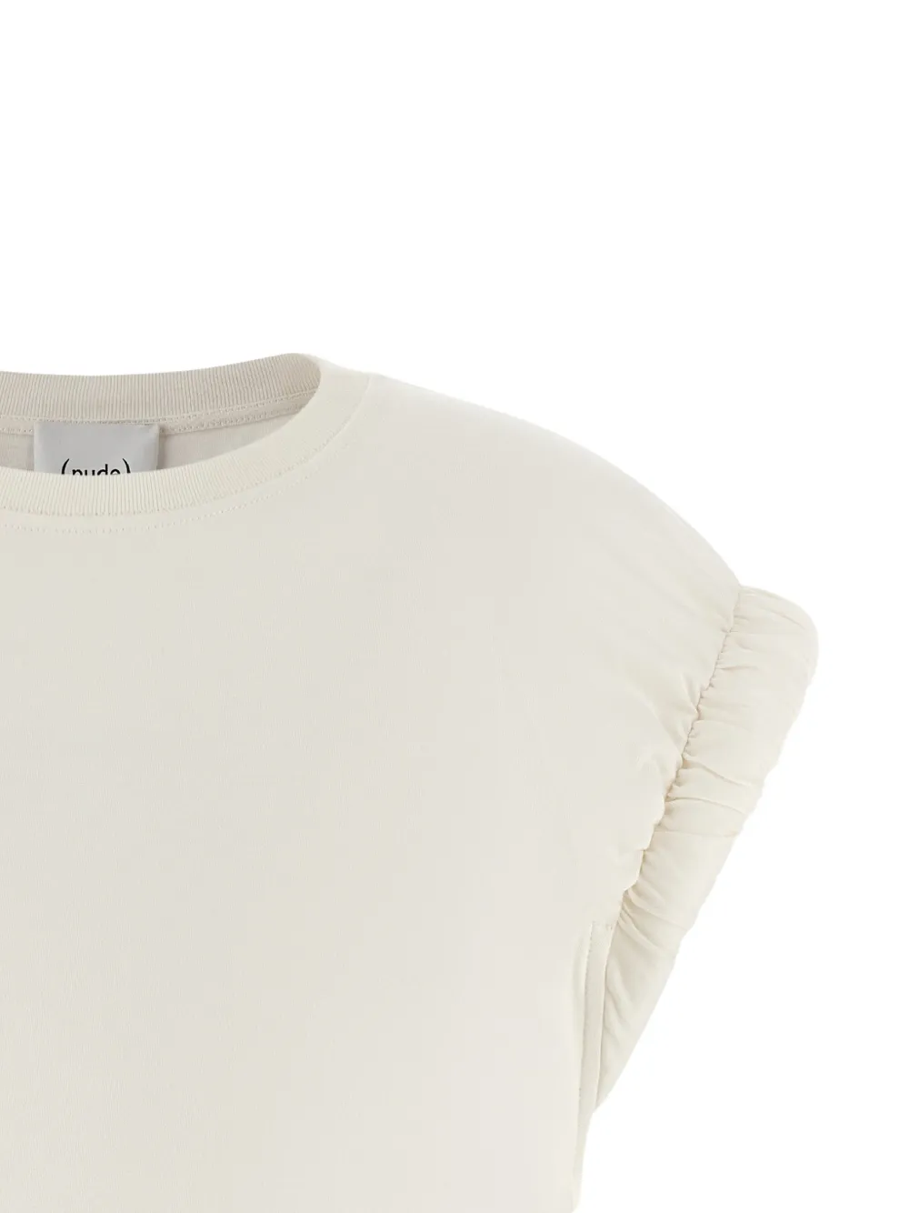  Nude Rolled-sleeve T-shirt - Neutrals 