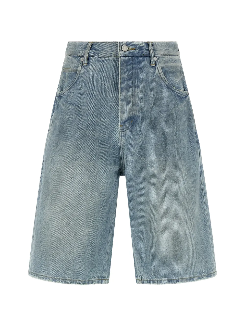 Purple Brand stone-washed bermuda shorts - Blu