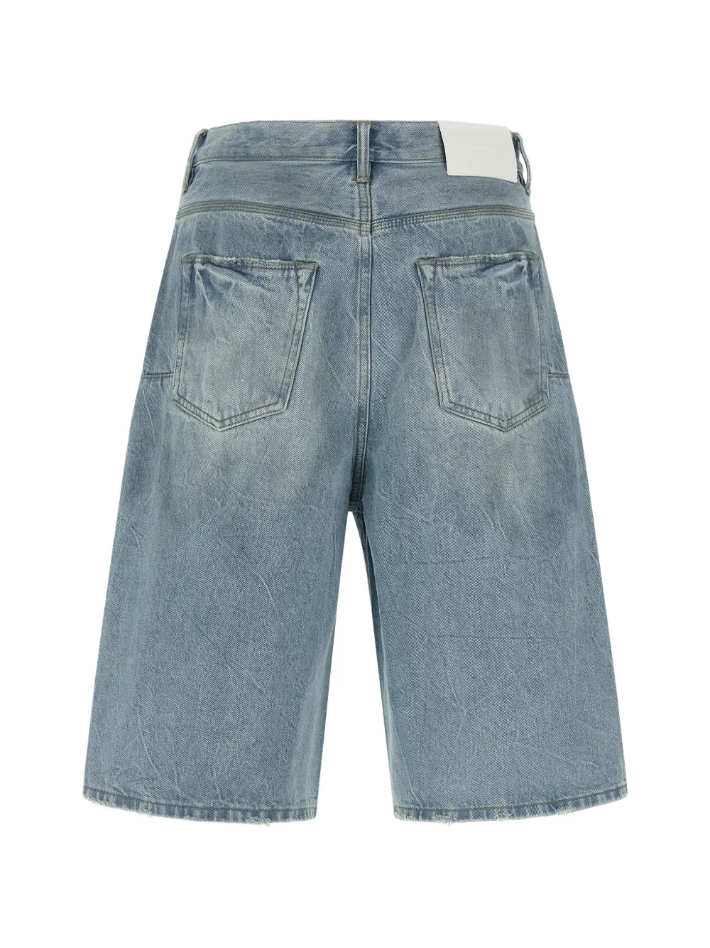 Purple Brand Bermuda shorts met stonewashed-effect Blauw