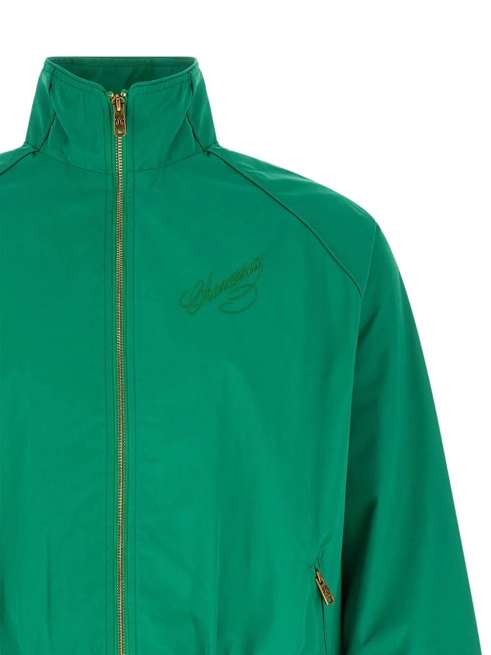 Willy Chavarria Windjack met raglan mouwen Groen