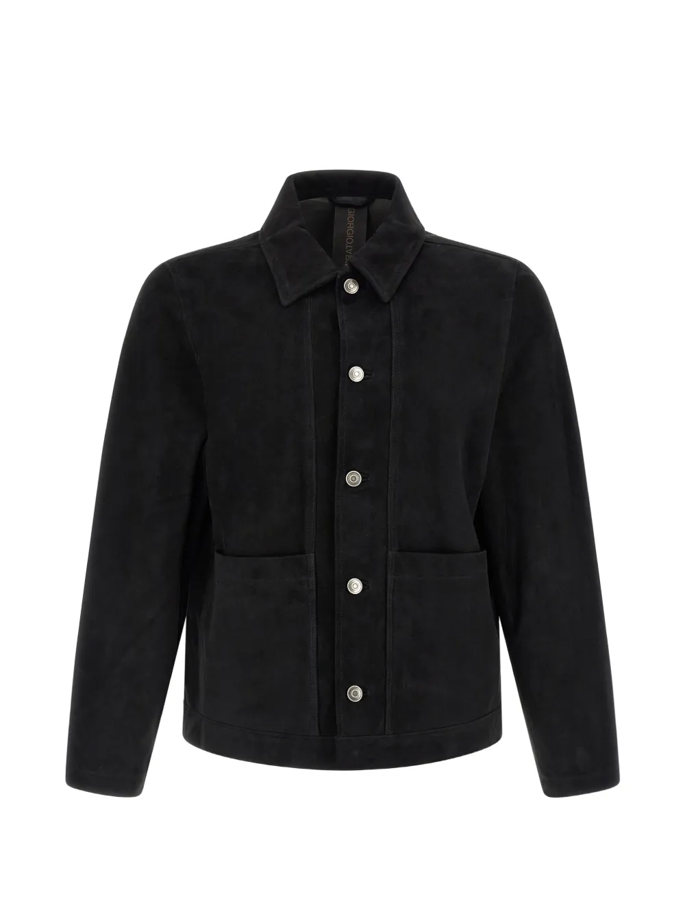 Giorgio Brato suede shirt jacket - Schwarz