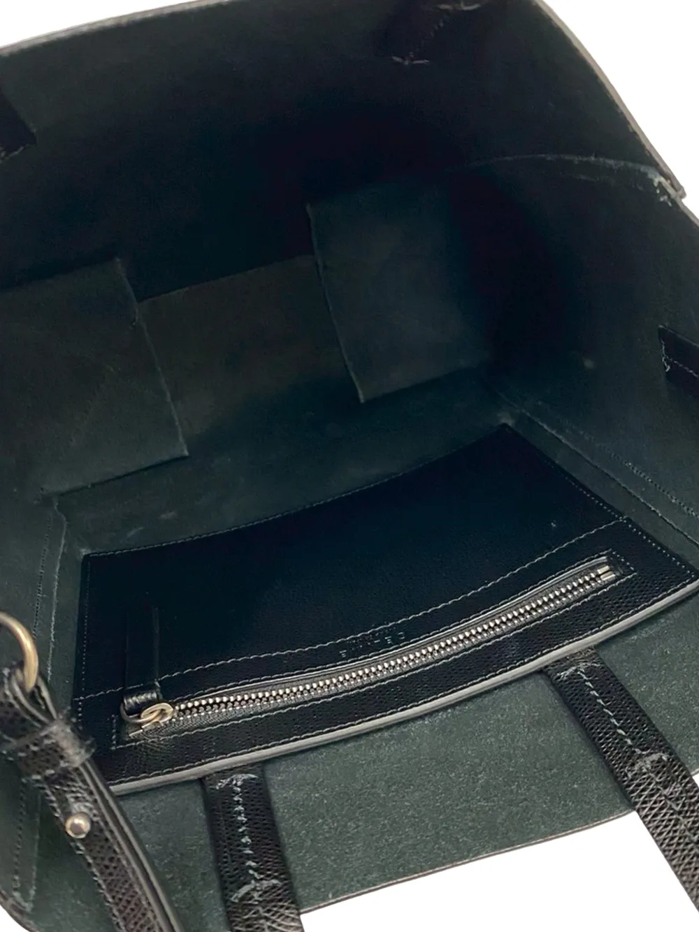 2017 Small Grained Calfskin Vertical Cabas Satchel