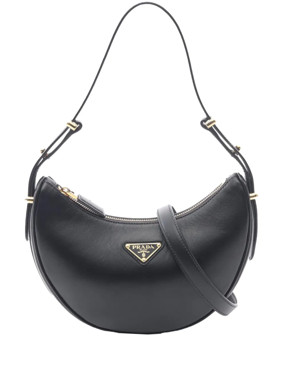 Prada Pre-Owned 2013-2025 Small Soft Calf Arque satchel - Nero