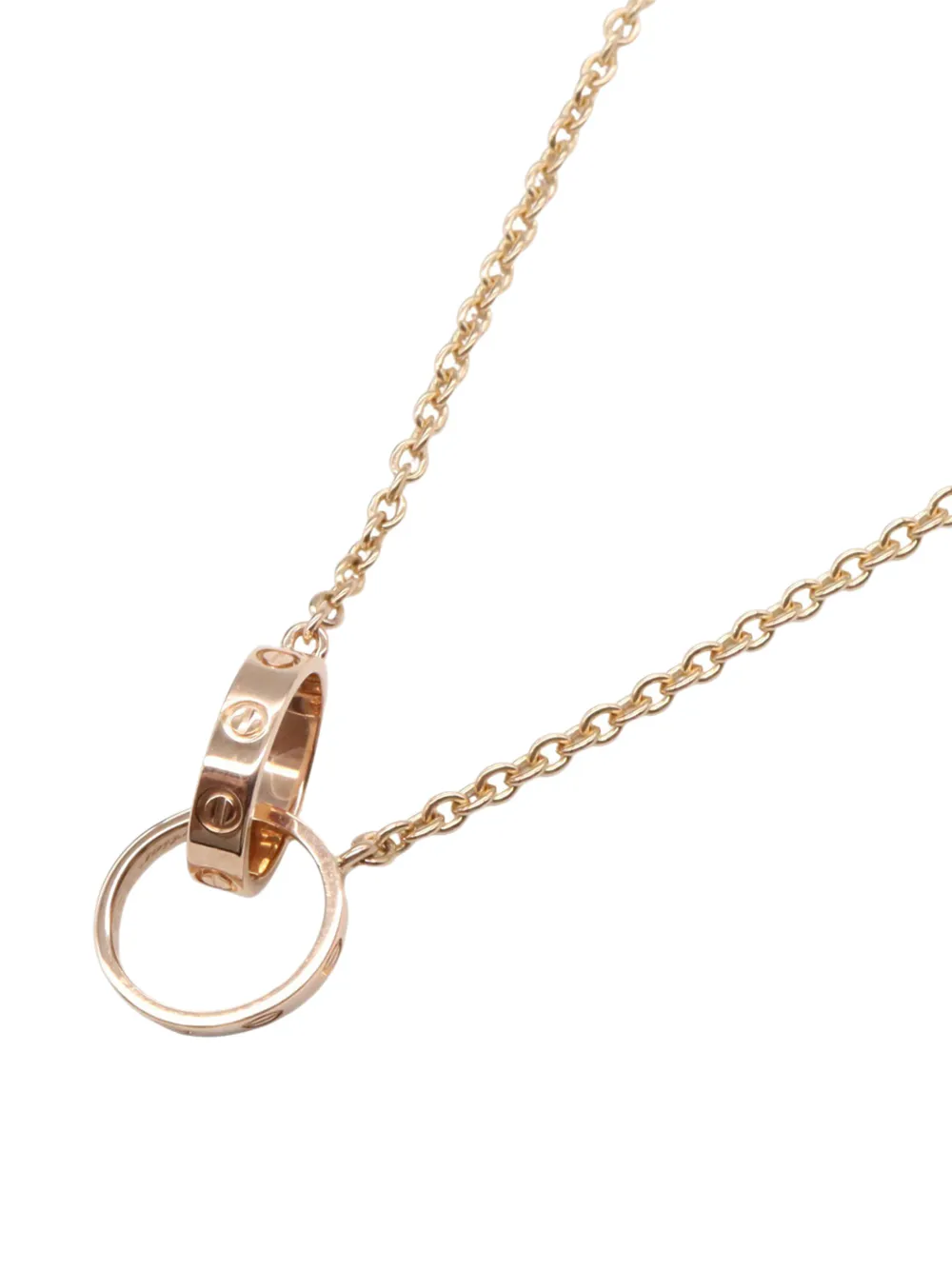 Cartier 2010-2025 18K Rose Gold Interlocking Love necklace - Rosa