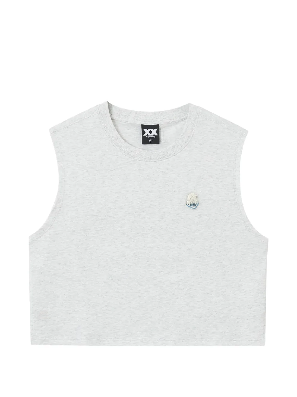 FINGERCROXX logo-appliqué tan - Grigio