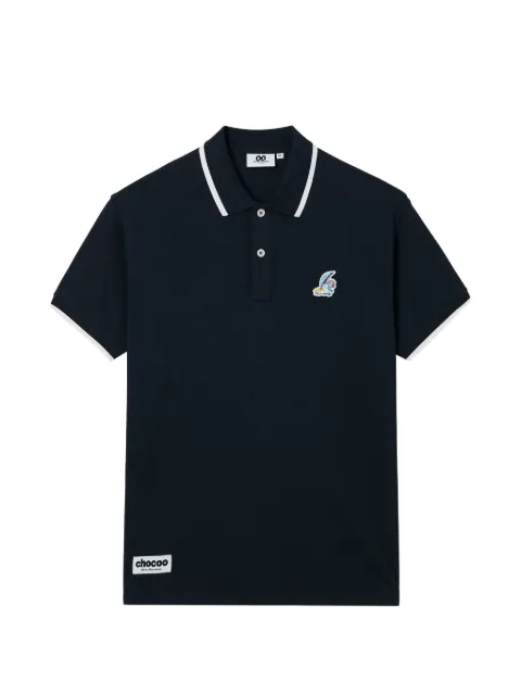 CHOCOOLATE trimmed-collar polo shirt