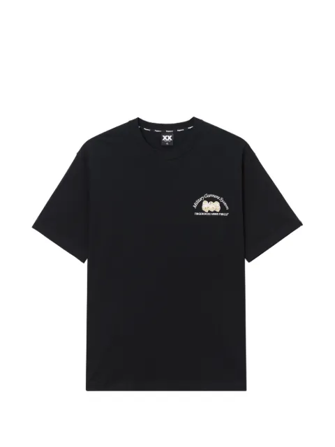 FINGERCROXX T-shirt med grafisk tryk og rund hals