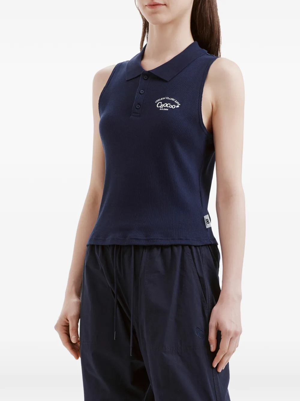  Chocoolate Logo-embroidered Polo Shirt - Blue 