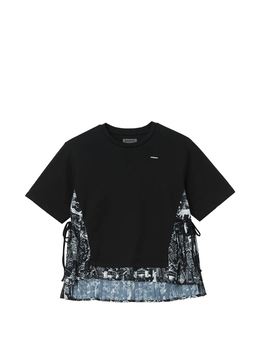 Musium Div. bandana-print panelled T-shirt