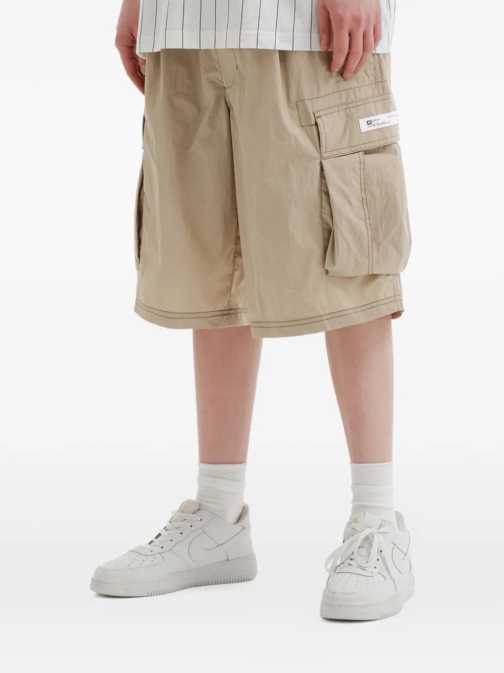  Chocoolate Cargo Label Shorts - Neutrals 