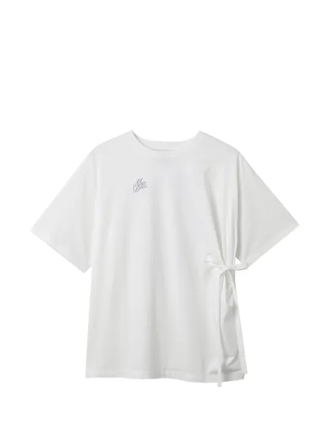 Musium Div. tie side graphic T-shirt