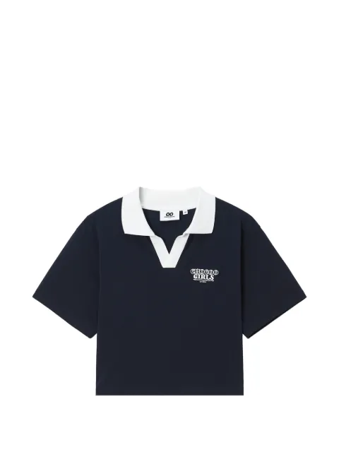 CHOCOOLATE short-sleeve crop top