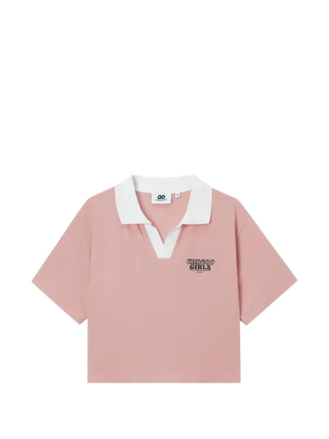 CHOCOOLATE short-sleeve crop top 