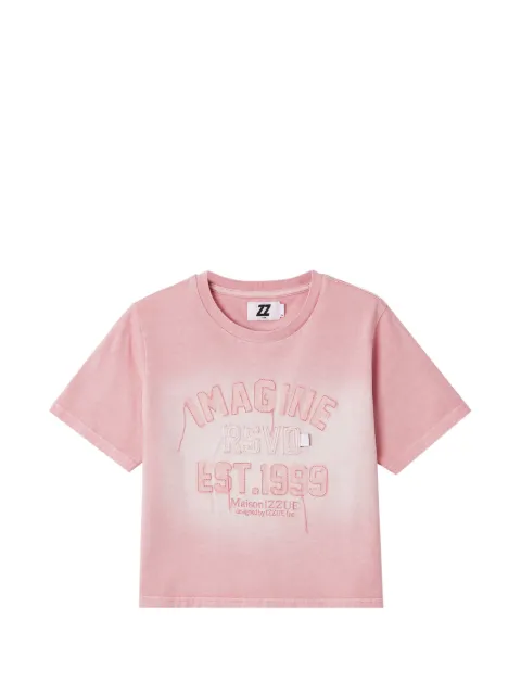 izzue embroidered cropped T-shirt