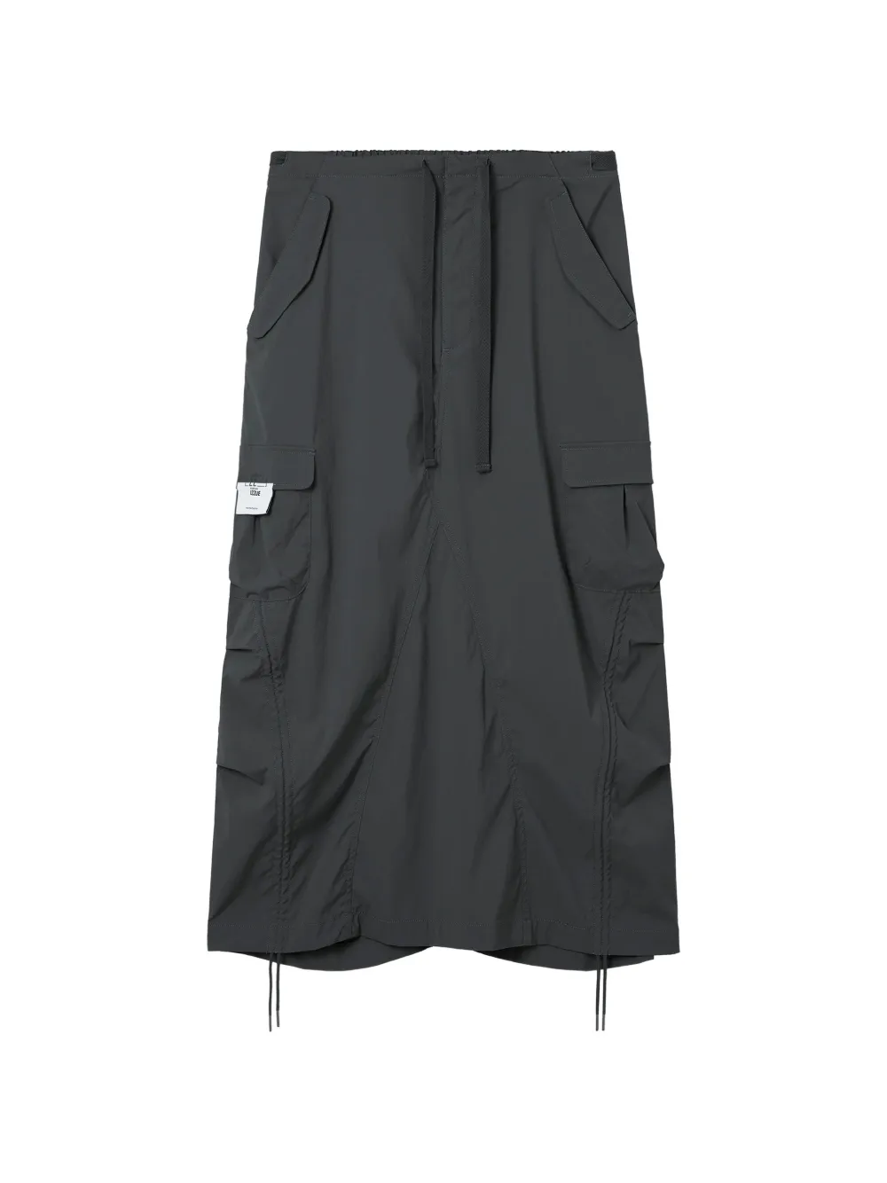 izzue cargo drawstring skirt - Grigio