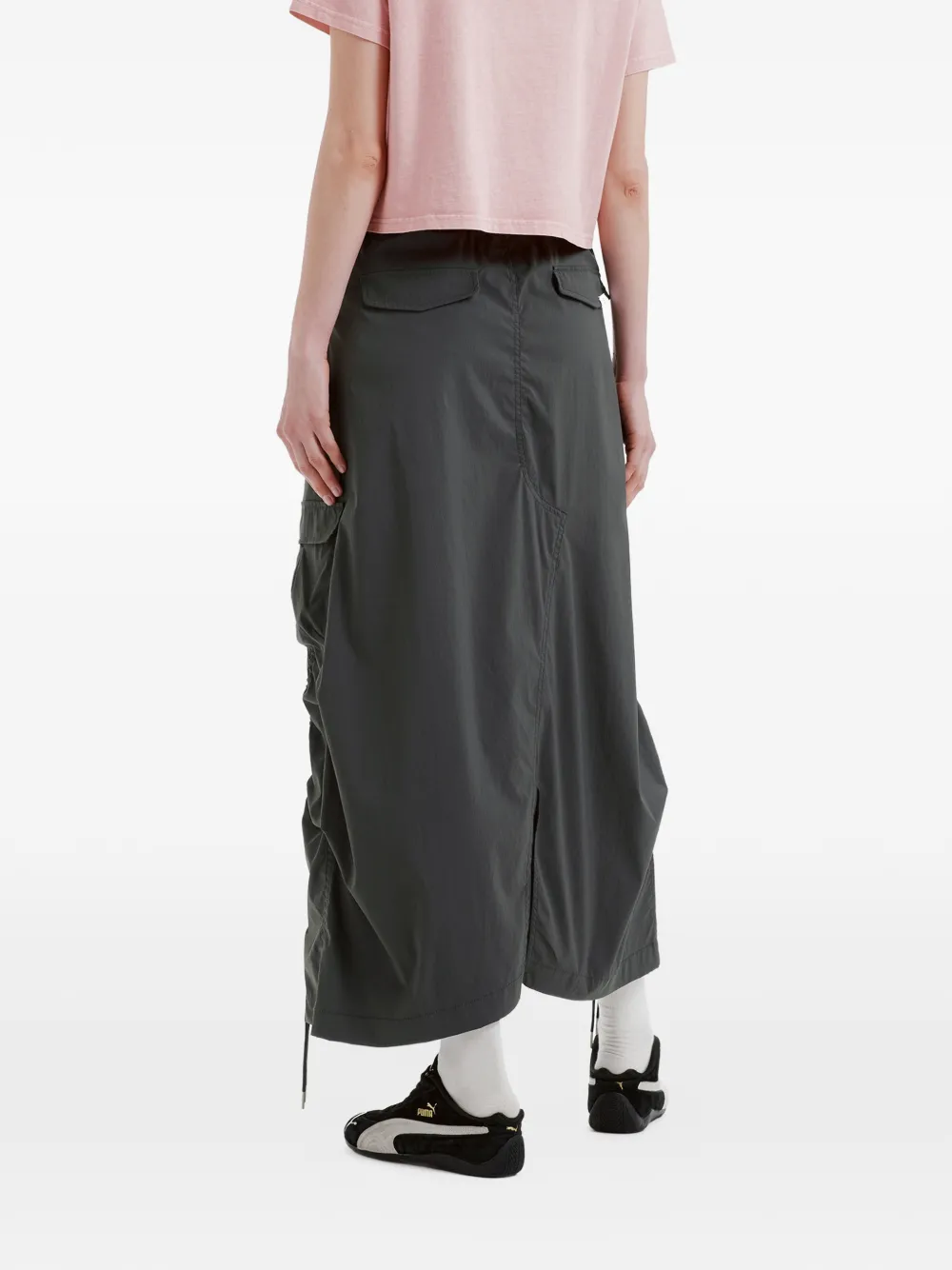izzue Cargo rok met strik Grijs