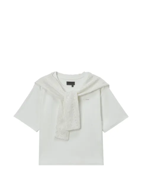 Musium Div. playera de algodón a capas