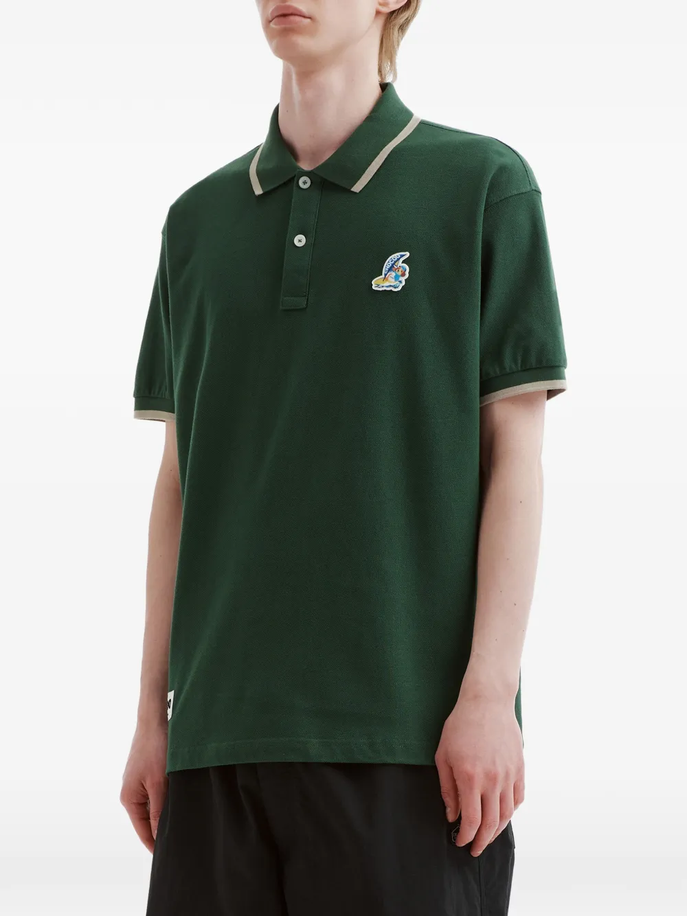  Chocoolate Logo-patch Polo Shirt - Green 