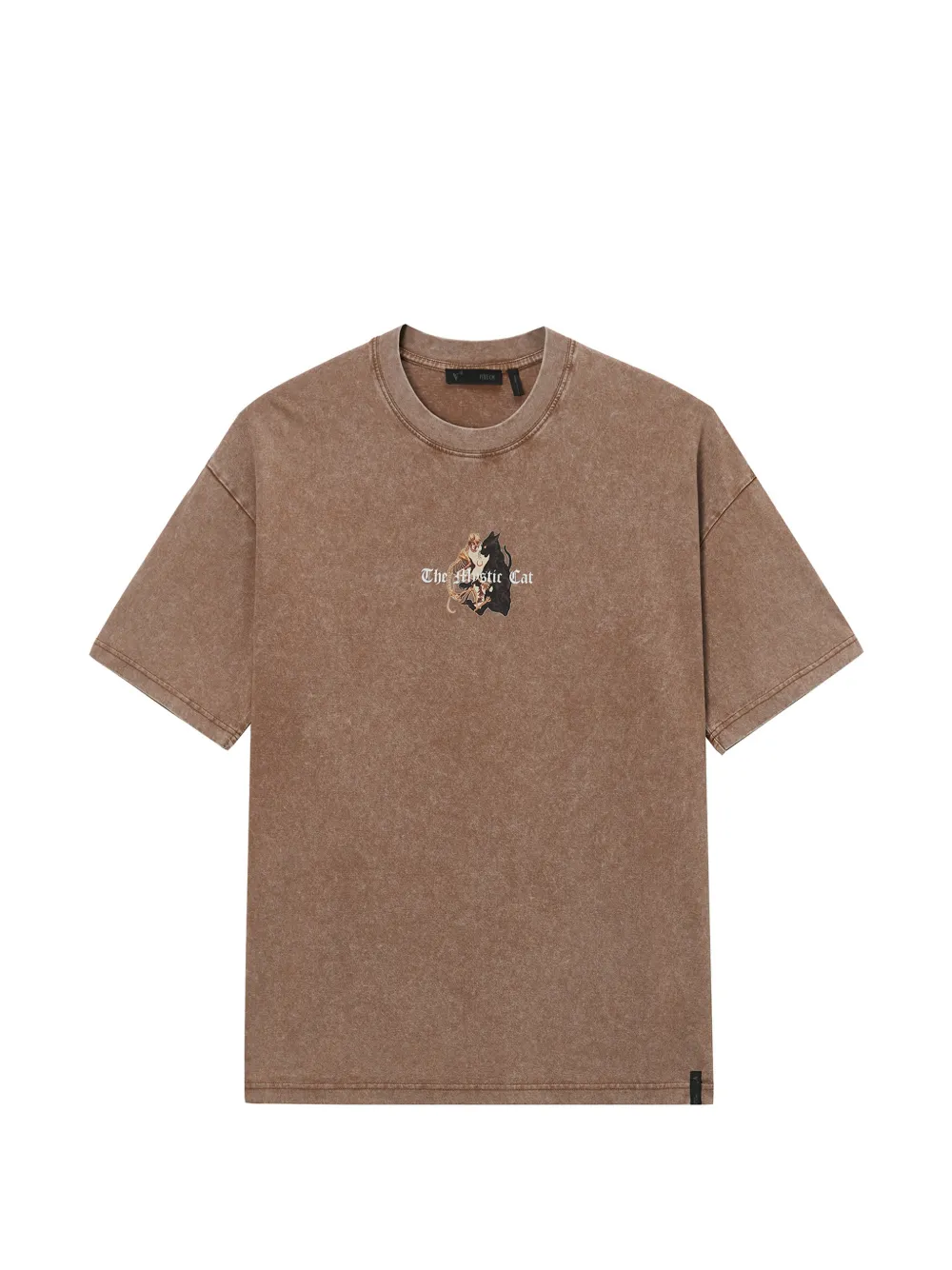 FIVE CM graphic crewneck T-shirt - Braun