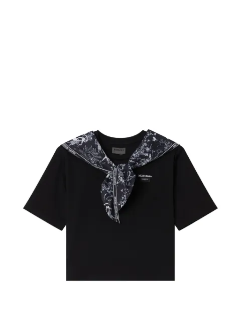 Musium Div. graphic collar T-shirt