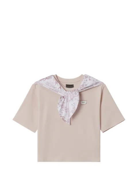 Musium Div. printed collar T-shirt