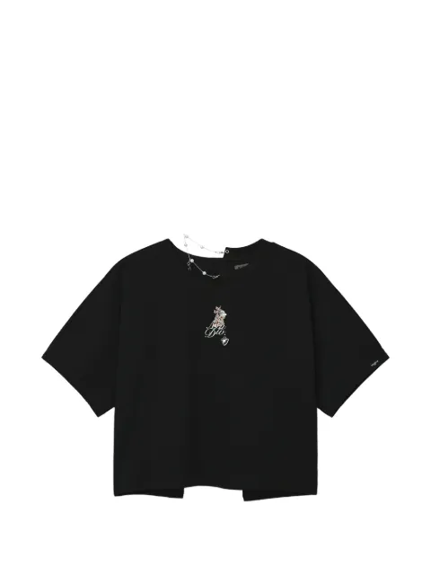 Musium Div. embellished open-back T-shirt