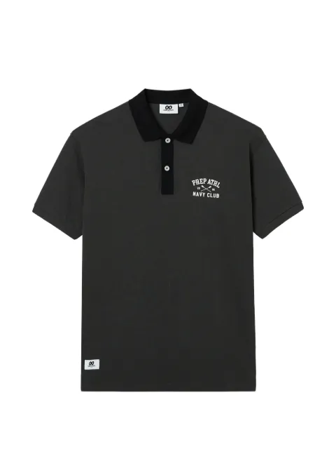 CHOCOOLATE contrast collar logo-detail polo shirt