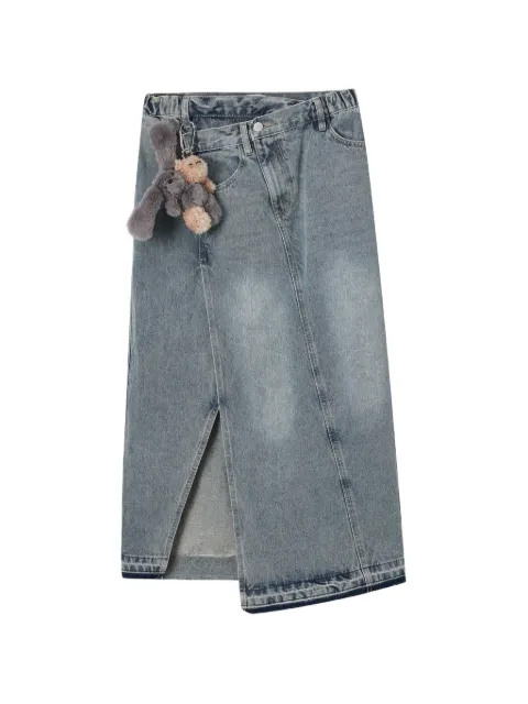 izzue split cotton skirt