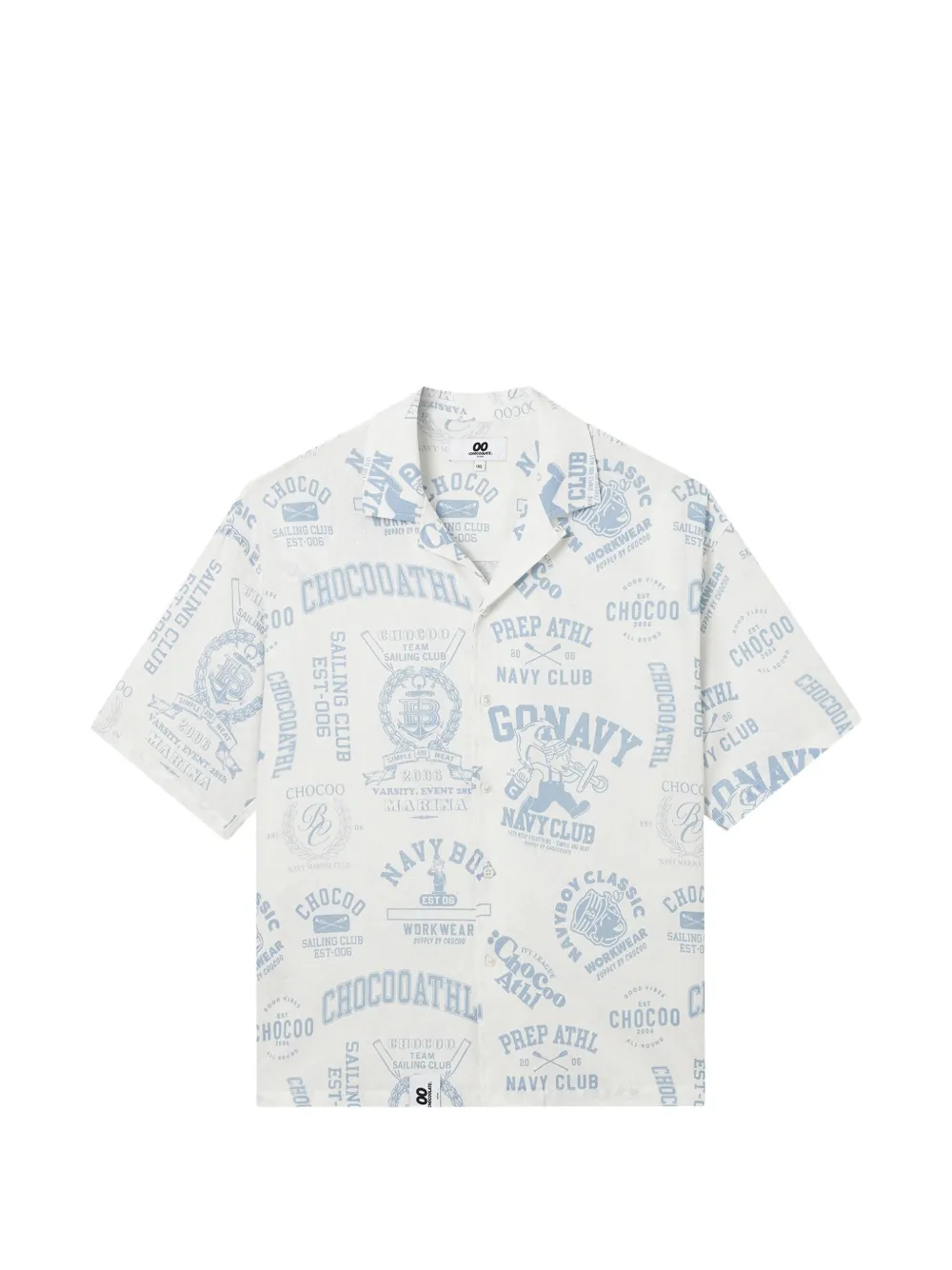 CHOCOOLATE short-sleeve printed shirt - Weiß