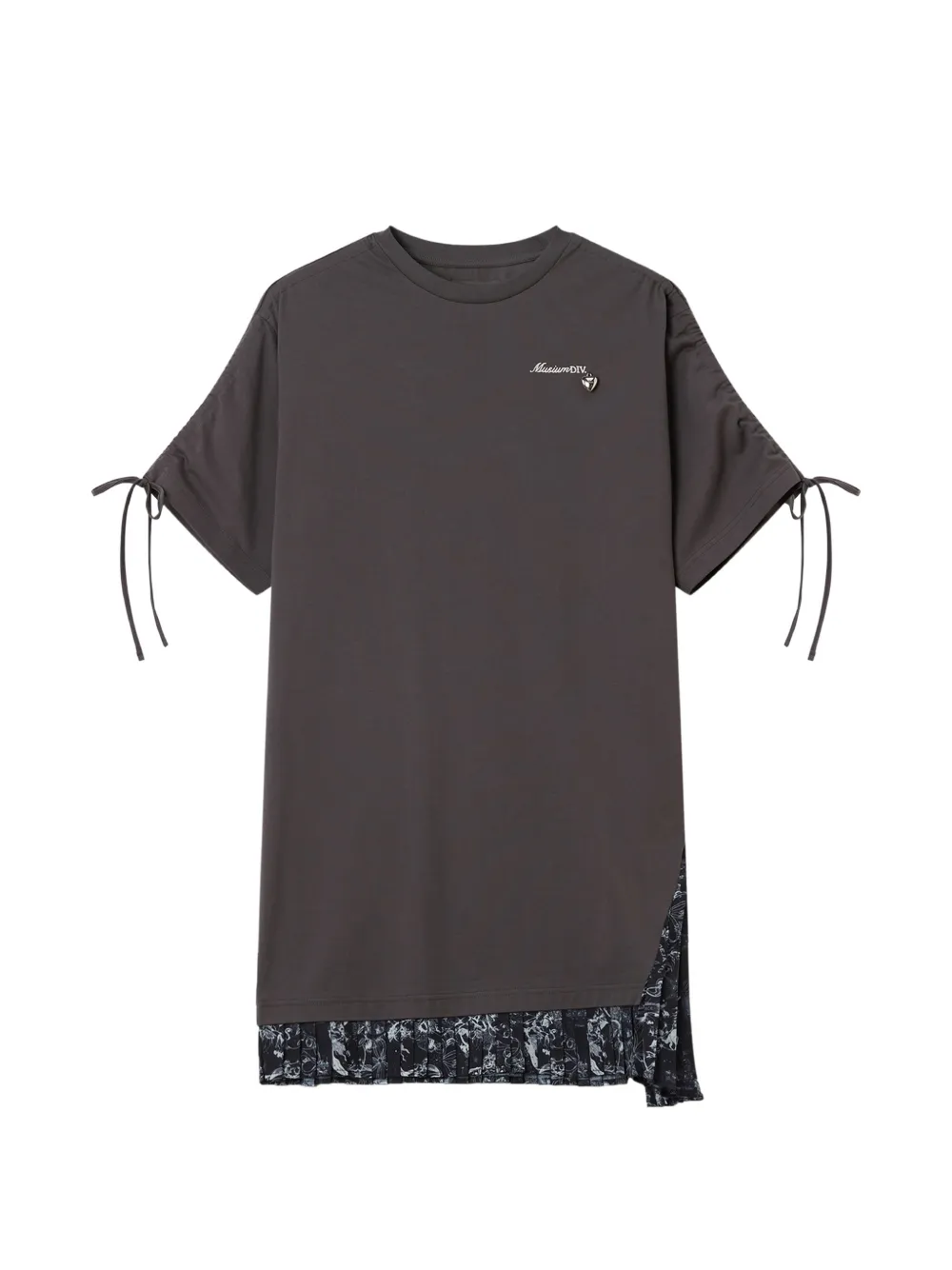 Musium Div. tie-detail pleated dress · S