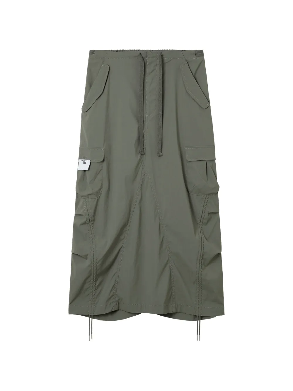 izzue cargo drawstring skirt - Verde