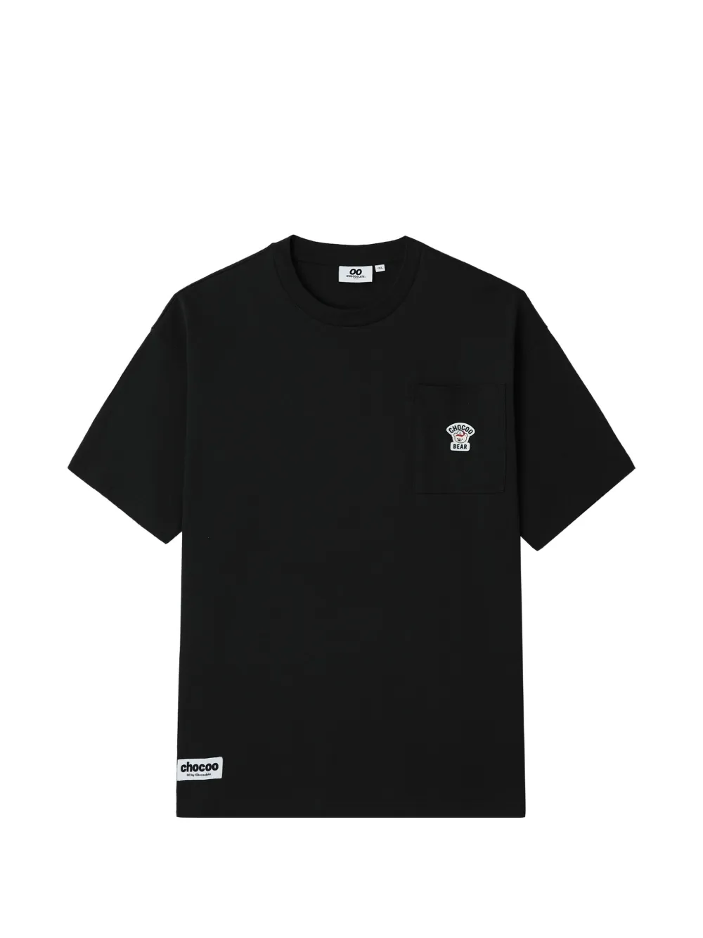 CHOCOOLATE bear-patch T-shirt - Schwarz