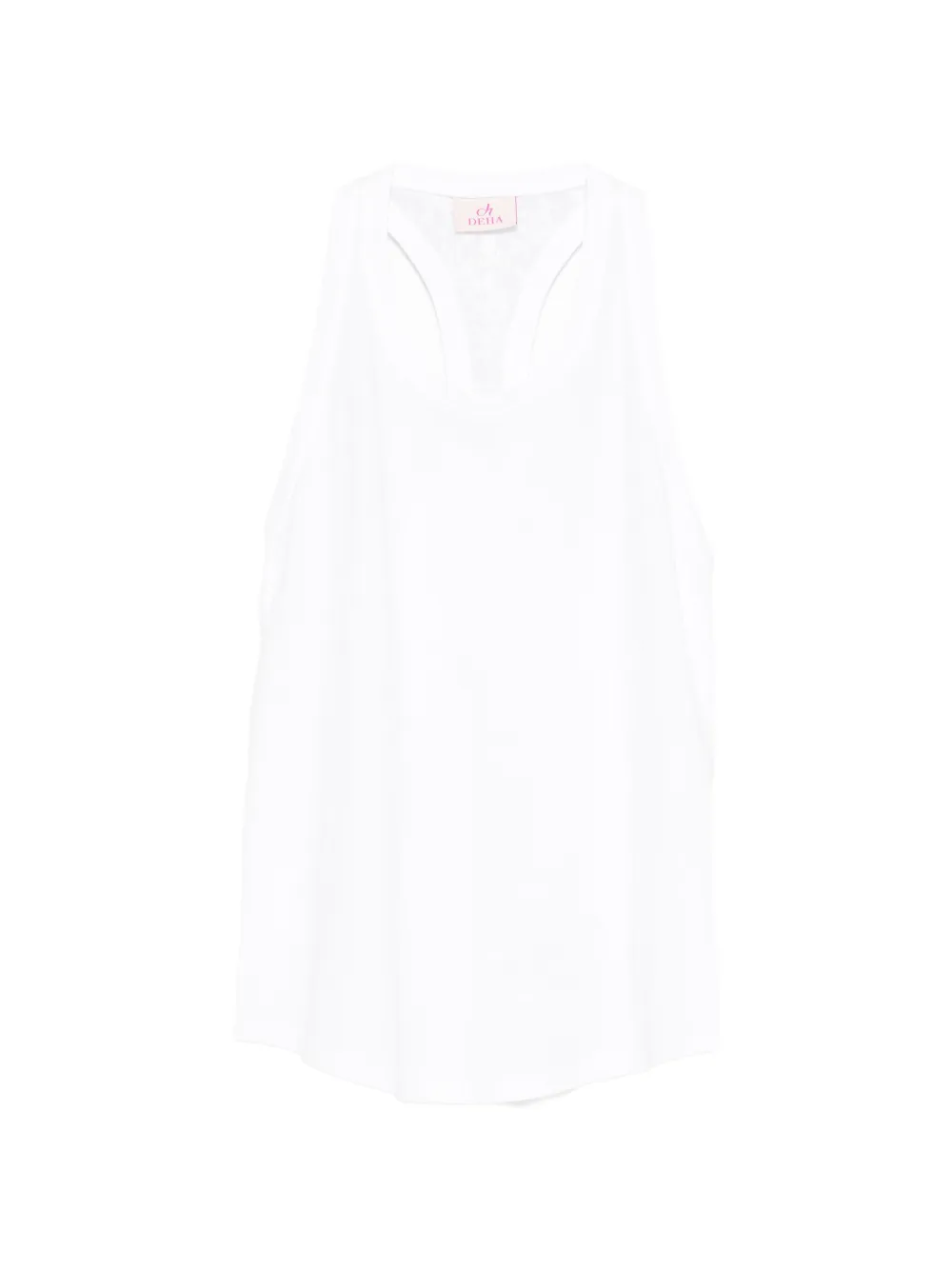 DEHA Canotta con scollo olimpionico - Bianco