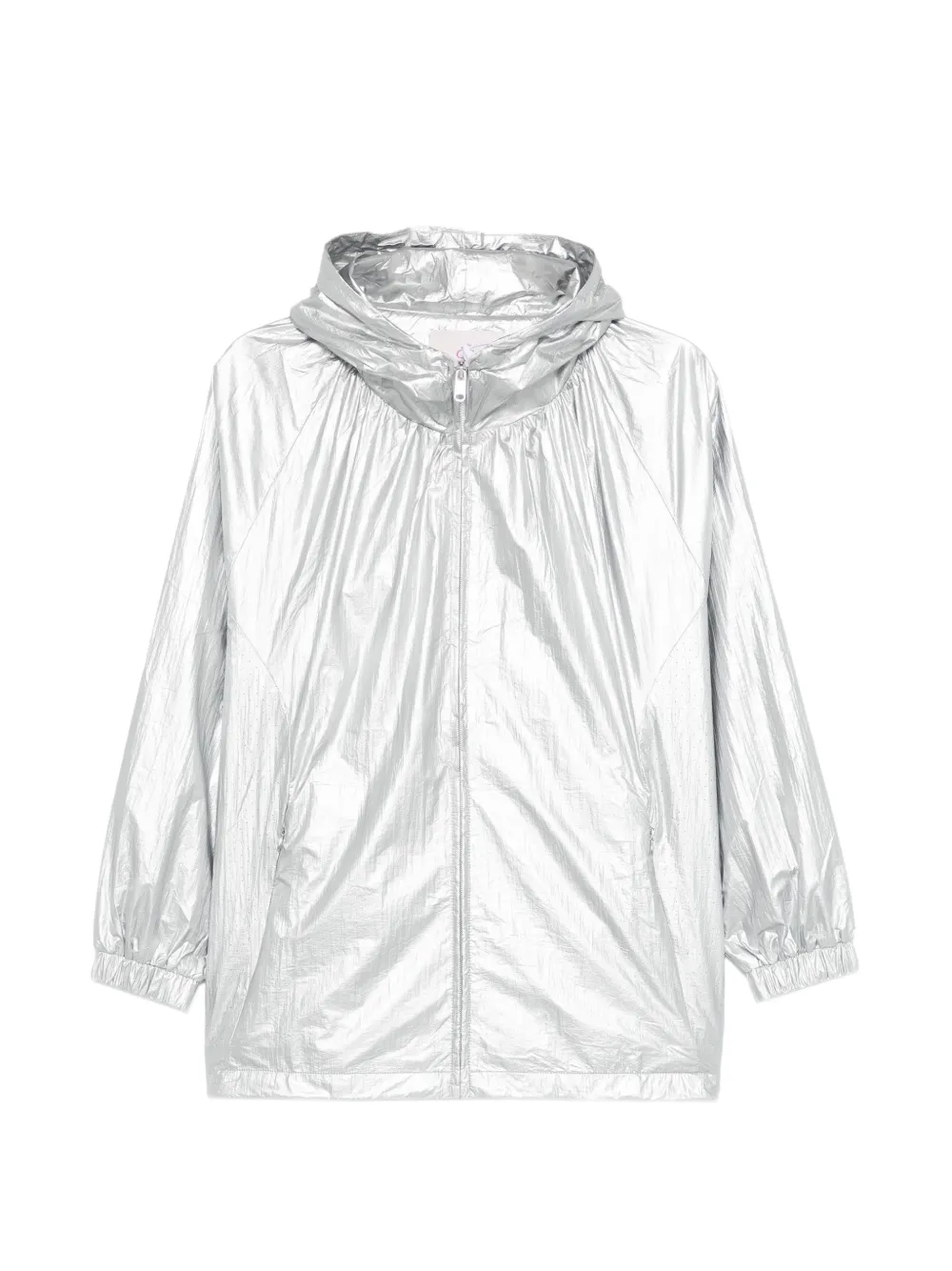 DEHA Giacca metallizzata con cappuccio - Argento