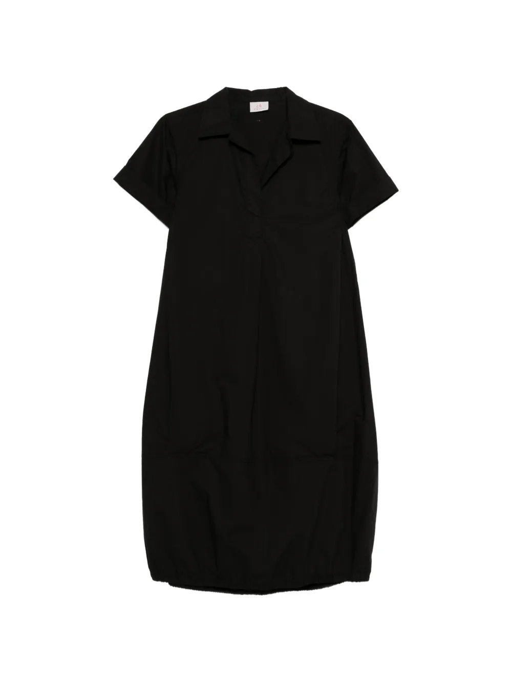 DEHA Chemisier midi a maniche corte - Nero