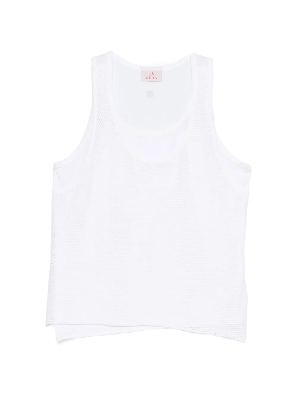 DEHA scoop-neck tank top - Bianco